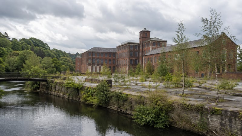 An illustrative riverside mill site